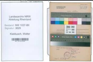 Entnazifizierung Walter Kiekbusch , geb. 12.07.1902 (Sekretaer)