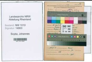 Entnazifizierung Johannes Soyka , geb. 25.04.1896 (Arbeiter)