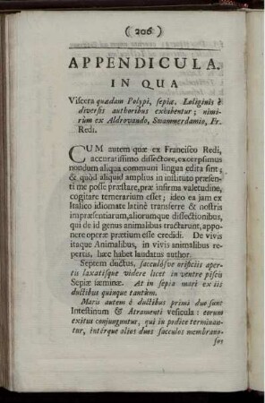 APPENDICULA. IN QUA