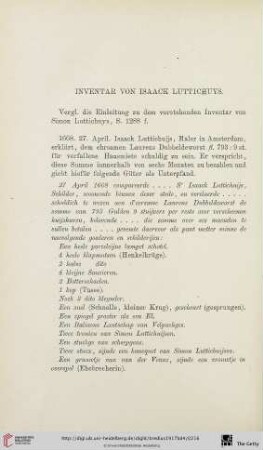 Inventar von Isaack Luttichuys