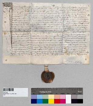 Leonhard Beck zu Altenmarkt und seine Frau Margarete verkaufen ihre Hörmann-Wiese [in Altenmarkt] an Propst Stefan von Baumburg.; S: Stephan Toblhaimer zu Erlbach, Richter zu Baumburg