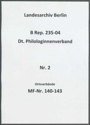 Ortsverbände