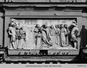 Historische und symbolische Darstellungen zu Ehren von Franz I. von Lothringen : Die Kaiserkrönung von Franz I. von Lothringen