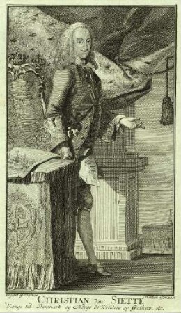 Bildnis von Christian VI. (1699-1746), König von Dänemark