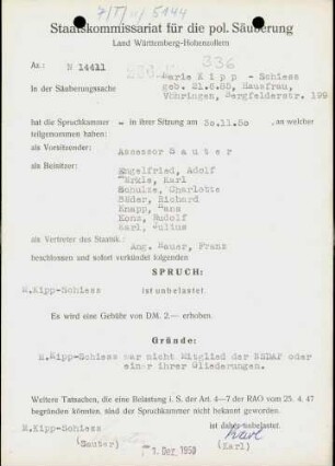 Kipp-Schiess, Marie