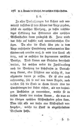 § 6. Vom Auge und den optischen Betrügen überhaupt