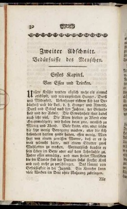 Zweiter Abschnitt. Bedürfnisse des Menschen.