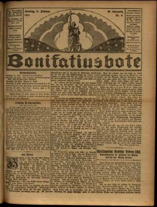 Ausgabe vom Sonntag, den 11. Februar 1923.