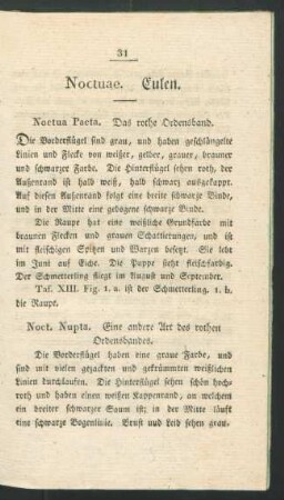 Noctuae. Eulen.