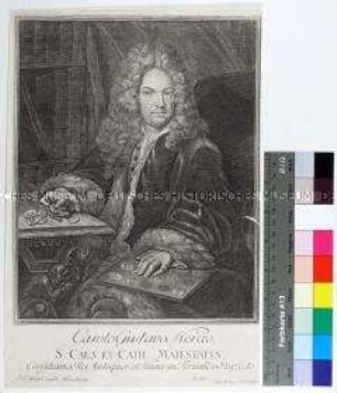 Porträt des Archäologen, Antiquars und Numismatikers Carl Gustav Heraeus