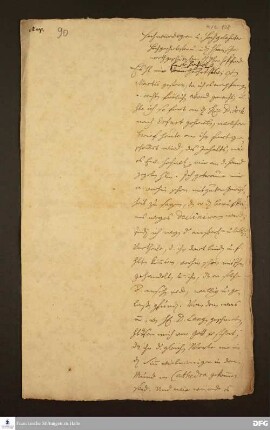 Brief von August Hermann Francke an Bernhard Walther Marperger.