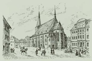 Herderkirche und Herders Wohnhaus in Weimar