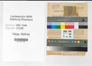 Entnazifizierung Mathias Vaegs , geb. 01.07.1910 (Friseur)
