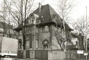 Dresden-Neustadt, Charlottenstraße 36. Villa (Haus Dr. Trutzschel; 1904). Straßenansicht