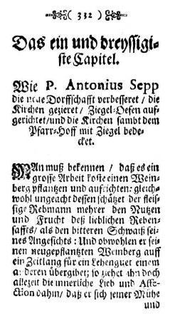 Das ein und dreyssigste Capitel. - Das drey und dreyssigste Capitel.