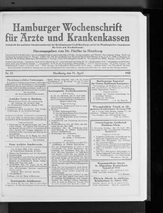 Dermatologische Gesellschaft Hamburg-Altona.