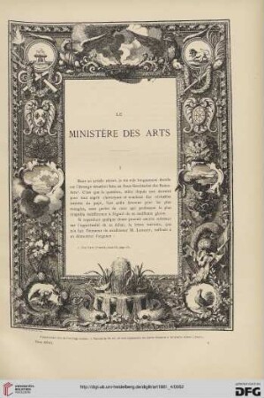 7: Le ministère des arts, [1]