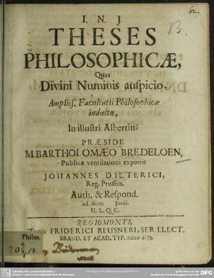 Theses philosophicae