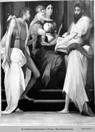 Maria mit Kind, Johannes der Täufer und Bartholomäus