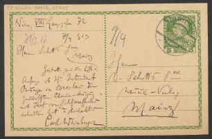 Brief an B. Schott's Söhne : 07.04.1913