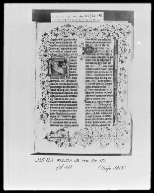 Deutschordensbrevier für die Ballei Utrecht — Initiale R, darin Christi Geburt, Folio 178recto