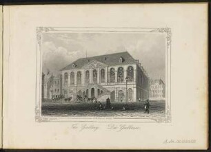 [Bl. 17] : The Gallery = Die Gallerie, Stahlstich, um 1845 : Payne, Albert Henry : Dresden / A. H. Payne. - [Leipzig] , [ca. 1845]. - [21] Bl. : nur Ill., Kt. - Enth. 20 Stahlstiche und 1 Karte von Dresden
