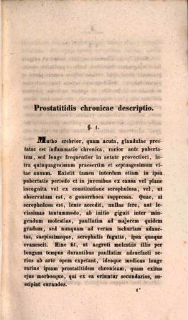 De prostatidis chronicae pathologia : dissertatio inauguralis medica