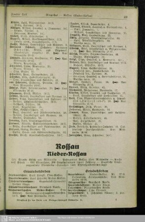 Rossau (Ober-Rossau; Nieder-Rossau)