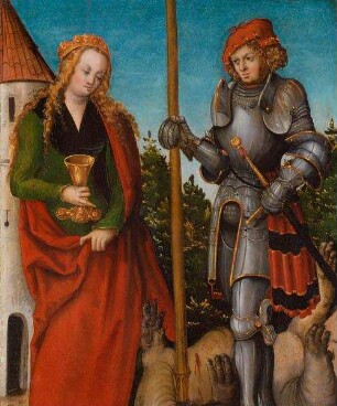 Hl. Georg und hl. Barbara
