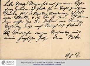 Postkarte vom 02.08.1907