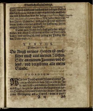 Textus. Psalm. 25. v. 17, 18.