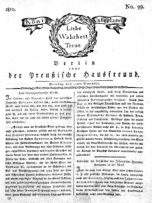 No. 99., 11ten December 1810
