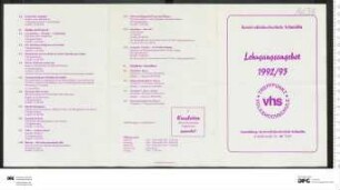 Programm Jahr 1992/1993