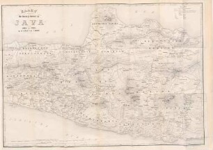 Kaart van het oorlogstooneel op Java van 1825 tot 1830 op de schaal van 1 : 500000