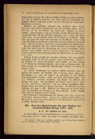 III. Von den Perserkriegen bis zum Beginn des peloponnesischen Kriegs (500-431)