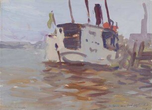 Im Hafen von Para. Alter Raddampfer