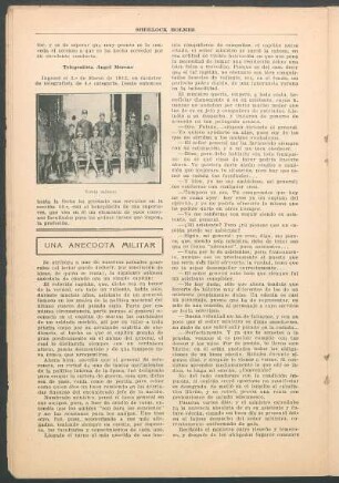 Una anecdota militar