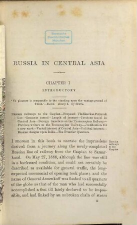 Russia in Central Asia in 1889 and the Anglo-Russian question
