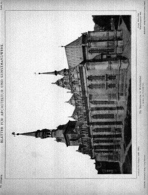 Tafel 81: Die Marienkirche in Wolfenbüttel. 4. Ansicht von Südosten her