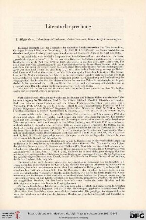 Literaturbesprechung