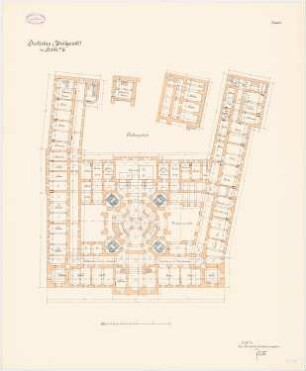 Zivilgericht, Halle/Saale: Grundriss Keller 1:133 1/3