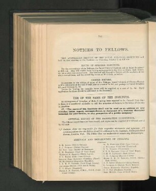 Notices To Fellows.
