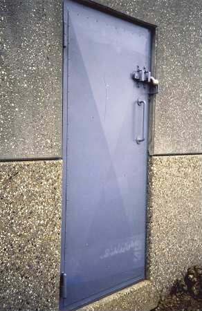 Lärmschutzwand Fluchttüre