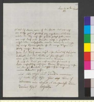 Brief von Goethe, Christiane von an Goethe, Johann Wolfgang von