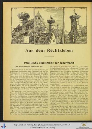 Aus dem Rechtsleben.