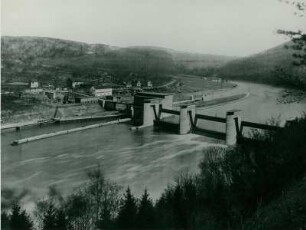 Staustufe Neckarsteinach und Neckargerach, Deutschland, 1930-1931