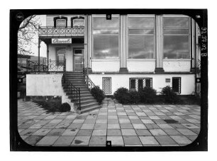 Sassnitz, Bergstraße 21. Jugendklubhaus Lindenhof (1879). Straßenfront (Teilansicht)