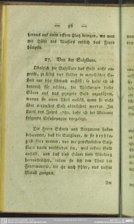 27. Von der Salzsäure