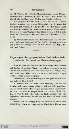 Folgerungen der geognostischen Verhältnisse Griechenlands für artesische Brunnenbohrungen