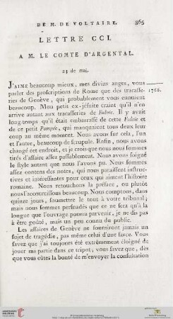 (Lettre CCI - CCX)
